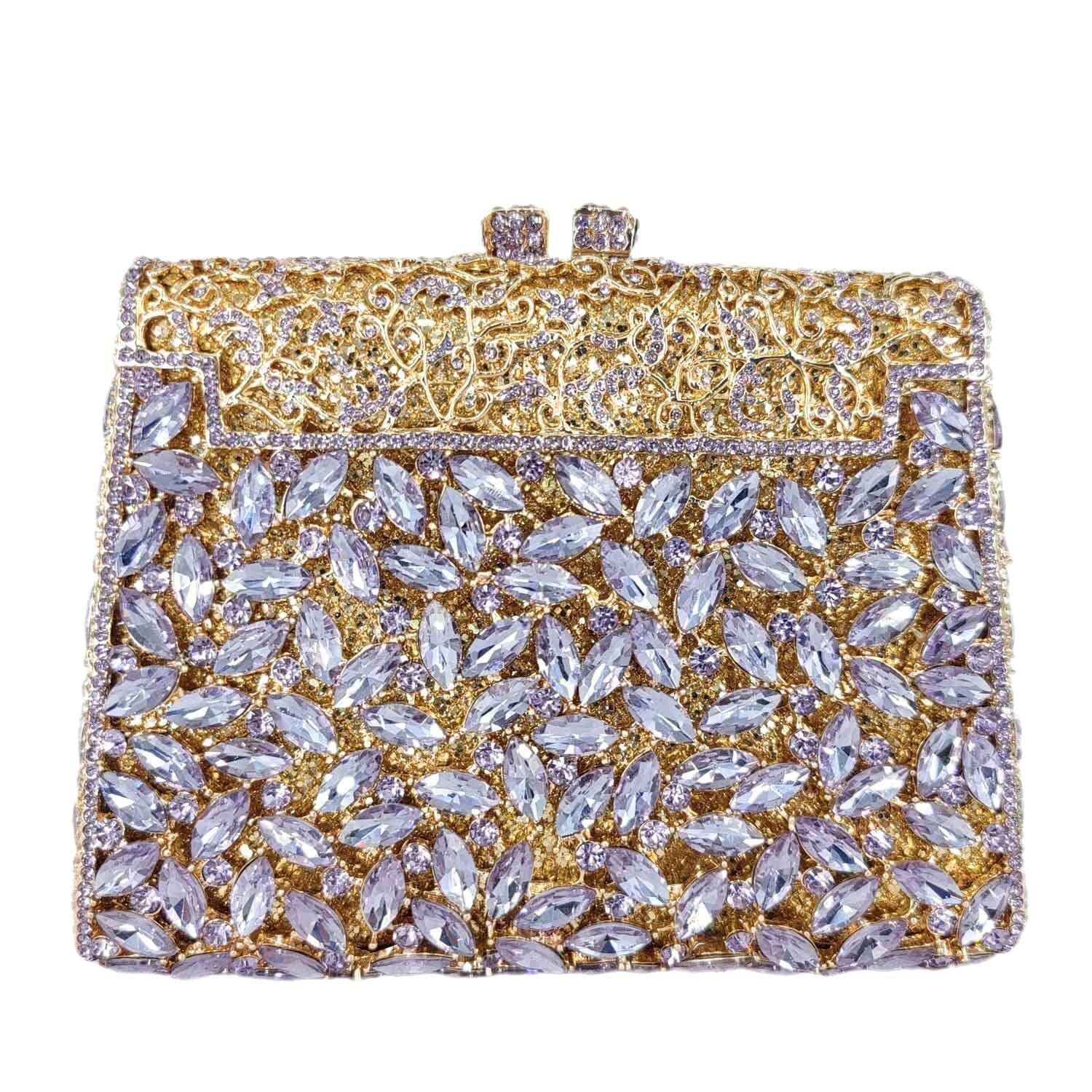 9261 Crystal Clutch Purse Formal Evening Handbags Rhinestone Clutch Bag